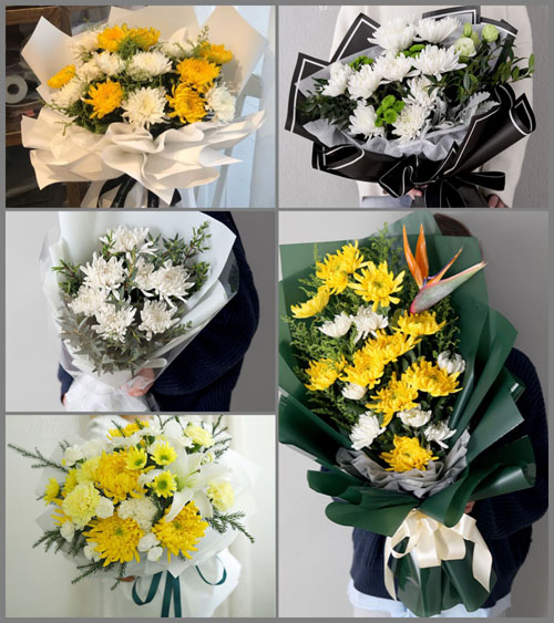 山东潍坊诸城市舜王街道白事花束代送
